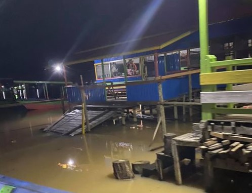 Air Sungai Mulai Naik di Long Iram Seberang, Petinggi Minta Warga Waspada